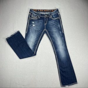Rock Revival Vivian Boot Distressed Jeans 29
